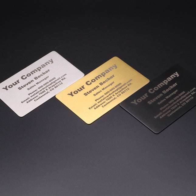 Metal Business Card | Luxury Membership Card - Bundle Order (up to 100)
