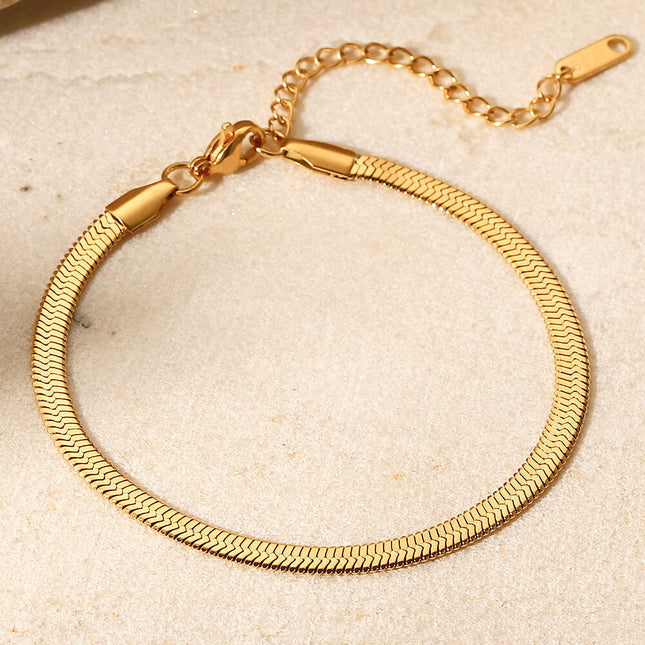 Herringbone Chain Stainless Steel Bracelet